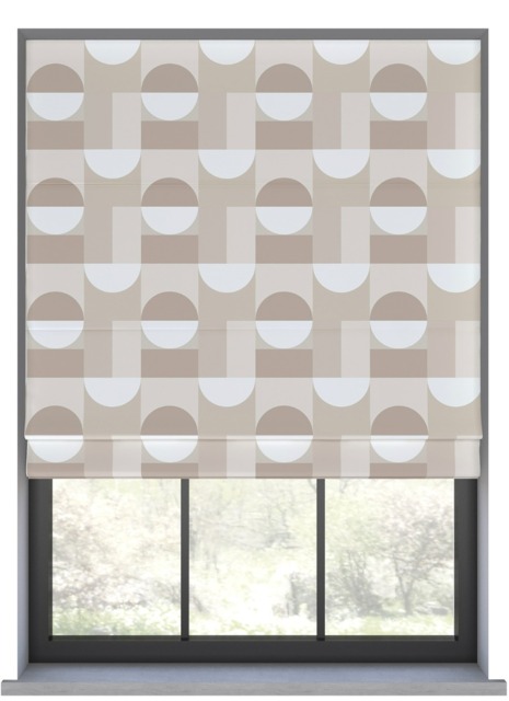Axton Taupe Roman Blind - image 1