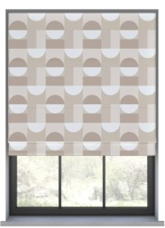 Axton Taupe Roman Blind
