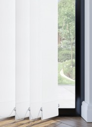 Lucca Blackout White Vertical Blind - thumbnail 1