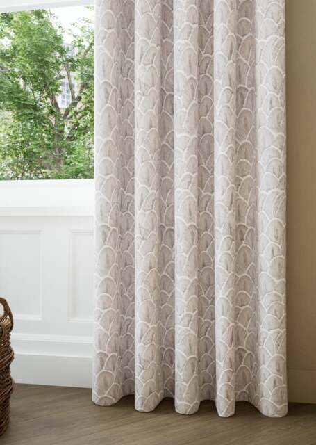 Moonstone Fan Jacquard Curtain - image 1