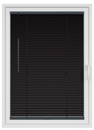 Midnight Black Satin Clic Fit Venetian Blind