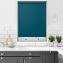 Bella Blackout Dark Teal Blue Roller Blind - thumbnail 2