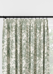Laura Ashley Picardie Sage Pencil Pleat Curtain Pencil Pleat Curtain - thumbnail 1