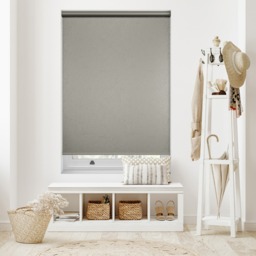 Metz PVC Blackout Stone Grey Roller Blind - thumbnail 2