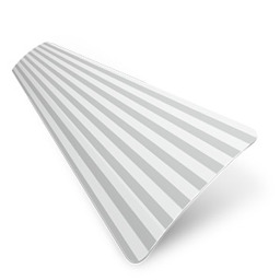 Turin 25mm Striped Grey Venetian Blind - thumbnail 2