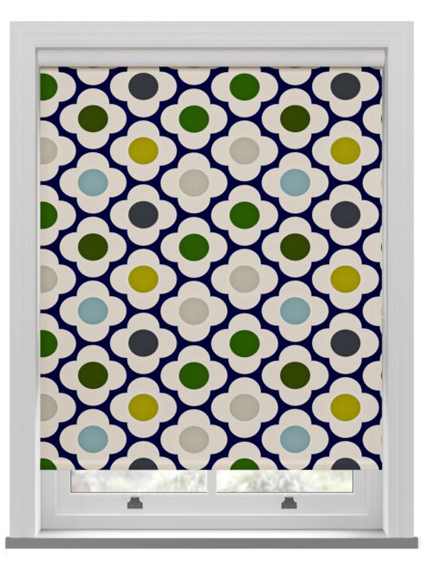 Orla Kiely Spot Flower Blue Multi Roller Blind Roller Blind - image 1