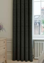 Charcoal Heritage Weave Curtain - thumbnail 1