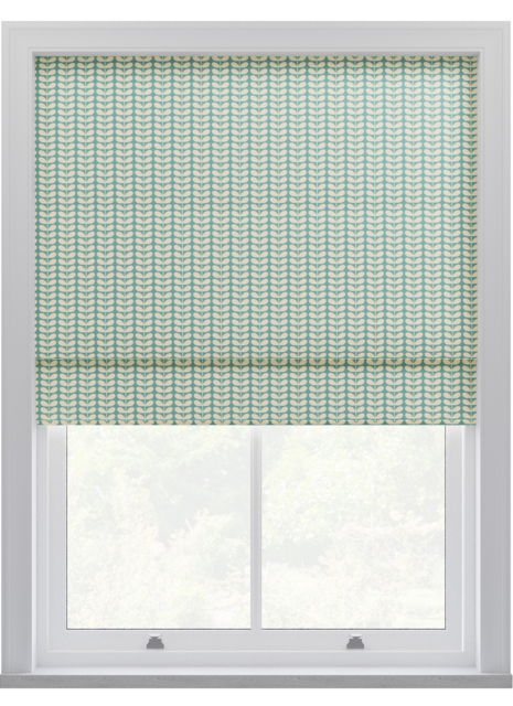 Orla Kiely Tiny Stem Duckegg Roman Blinds Roman Blind - image 1