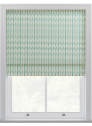 Orla Kiely Tiny Stem Duckegg Roman Blinds Roman Blind