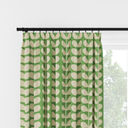 Orla Kiely Solid Stem Green Pencil Pleat Curtain Pencil Pleat Curtain - thumbnail 2