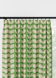 Orla Kiely Solid Stem Green Pencil Pleat Curtain Pencil Pleat Curtain - thumbnail 1