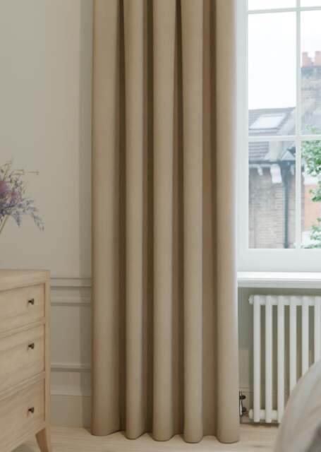 Almond Taupe Velvet Curtain - image 1
