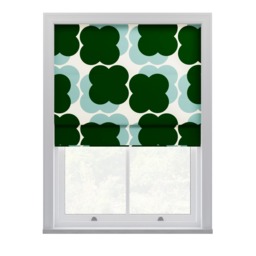 Orla Kiely Shadow Flower Jade & Duckegg Roman Blinds Roman Blind - thumbnail 2