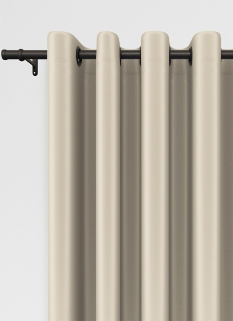 Koi Faux Silk Cream Eyelet Curtain - image 1