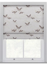 Laura Ashley Animalia Embroidered Pale Dove Grey Roman Blind Roman Blind