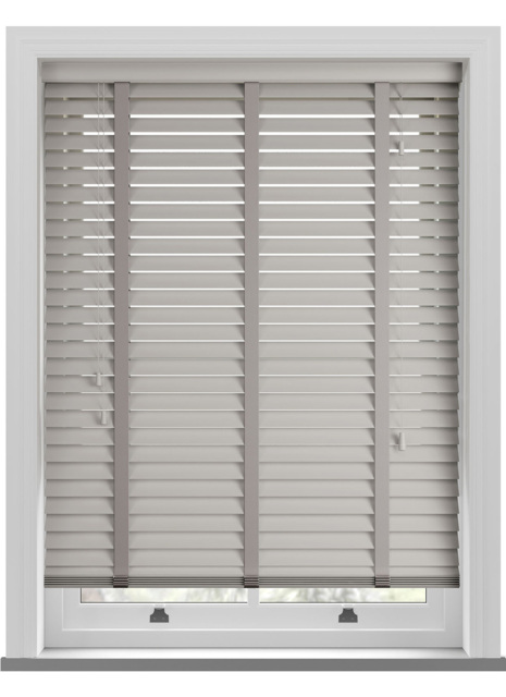 Mississippi Taped Steel Grey Wooden Blind - image 1