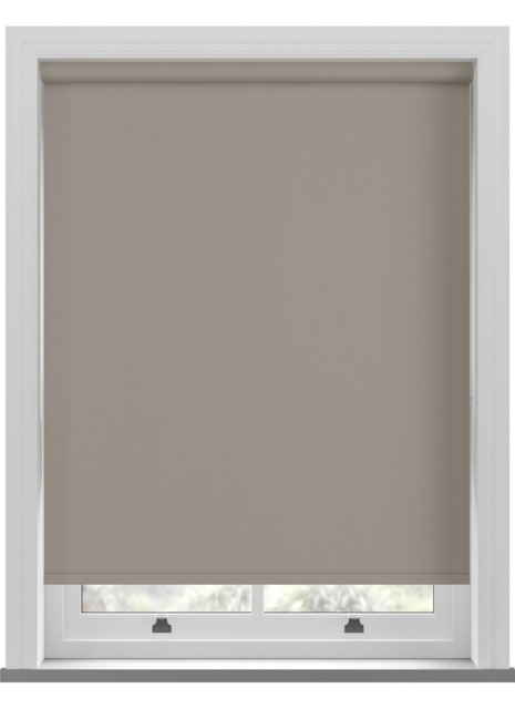Electric Bella Blackout Taupe Brown Roller Blind - image 1