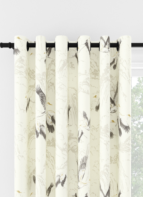 Laura Ashley Animalia Silver Eyelet Curtain Eyelet Curtain - image 1