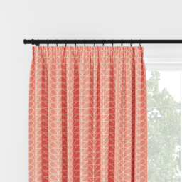 Orla Kiely Linear Stem Bubblegum Pencil Pleat Curtain Pencil Pleat Curtain - thumbnail 2