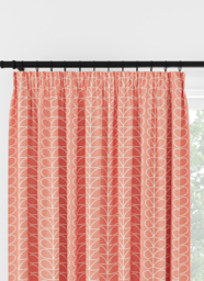 Orla Kiely Linear Stem Bubblegum Pencil Pleat Curtain Pencil Pleat Curtain - thumbnail 1