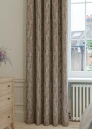 Espresso Taupe Abstract Weave Curtain - thumbnail 1
