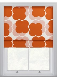 Orla Kiely Shadow Flower Pink & Tomato Roman Blinds Roman Blind