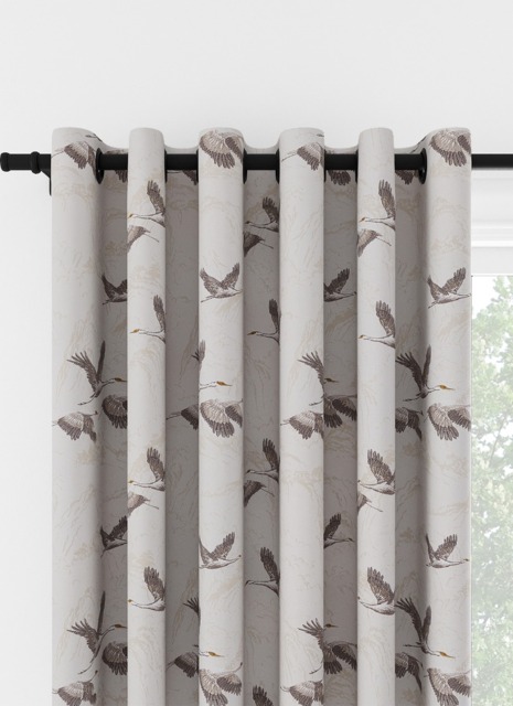Laura Ashley Animalia Embroidered Pale Dove Grey Eyelet Curtain Eyelet Curtain - image 1