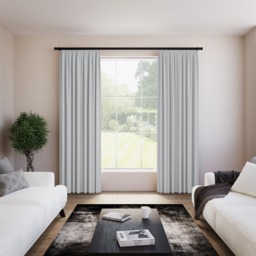 Kanbina Grey Pencil Pleat Curtain - thumbnail 2