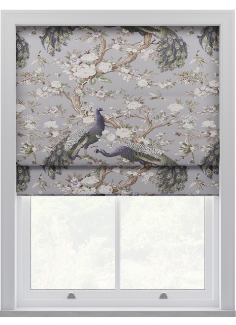 Laura Ashley Belvedere Velvet Pale Iris Roman Blind Roman Blind - image 1