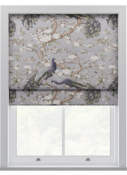 Laura Ashley Belvedere Velvet Pale Iris Roman Blind Roman Blind