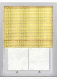 Orla Kiely Tiny Stem Yellow Roman Blinds Roman Blind