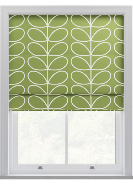 Orla Kiely Jumbo Linear Stem Chalky Green Roman Blinds Roman Blind - image 1