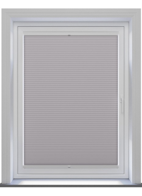Pleated Dark Grey Clic Fit Pleated Blind - image 1