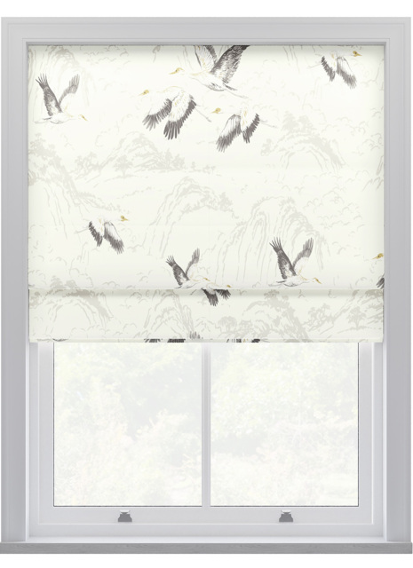 Laura Ashley Animalia Silver Roman Blind Roman Blind - image 1