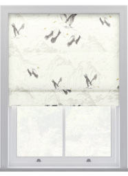 Laura Ashley Animalia Silver Roman Blind Roman Blind