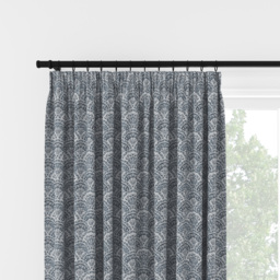 Laura Ashley Musica Velvet Dusky Seaspray Pencil Pleat Curtain Pencil Pleat Curtain - thumbnail 2