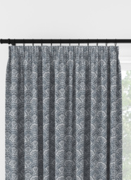 Laura Ashley Musica Velvet Dusky Seaspray Pencil Pleat Curtain Pencil Pleat Curtain - thumbnail 1
