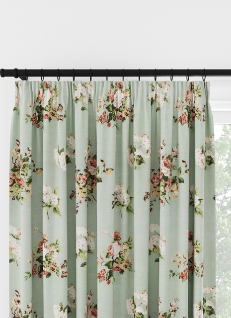 Laura Ashley Rosemore Sage Pencil Pleat Curtain Pencil Pleat Curtain - image 1