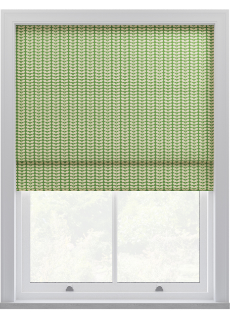 Orla Kiely Tiny Stem Green Roman Blinds Roman Blind - image 1