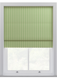Orla Kiely Tiny Stem Green Roman Blinds Roman Blind