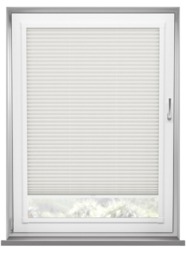 Mako White Cotton Pleated Blind - thumbnail 1