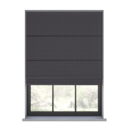 Saffron Charcoal Roman Blind - thumbnail 2