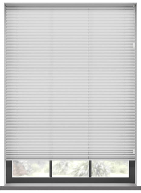 Mako White Cotton Pleated Blind Pleated Blind - image 1