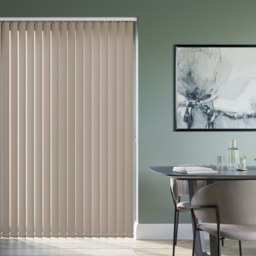Bella Blackout Natural Hessian Vertical Blind - thumbnail 2