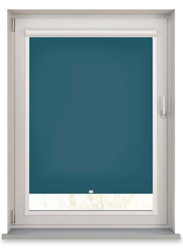 Splash Dark Teal Blue Roller Blind - image 1