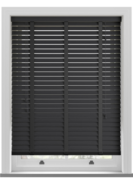 Premier Mississippi Taped Black Wooden Blind - image 1
