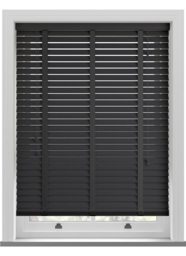 Premier Mississippi Taped Black Wooden Blind