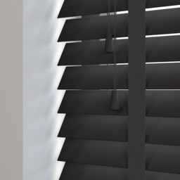 Premier Mississippi Taped Black Wooden Blind - thumbnail 2
