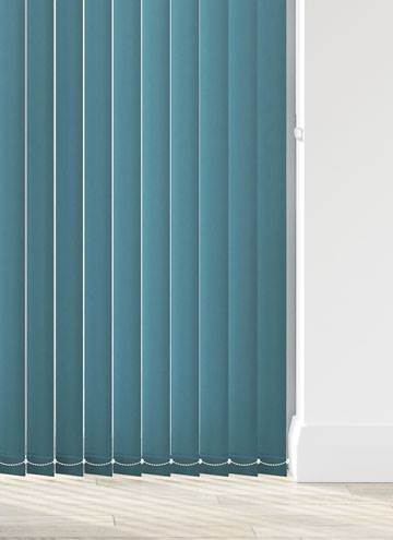 Splash Dark Teal Blue Vertical Blind - image 1