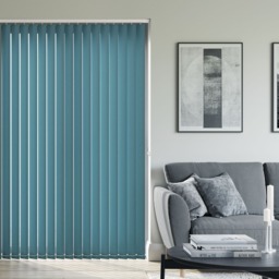 Splash Dark Teal Blue Vertical Blind - thumbnail 2
